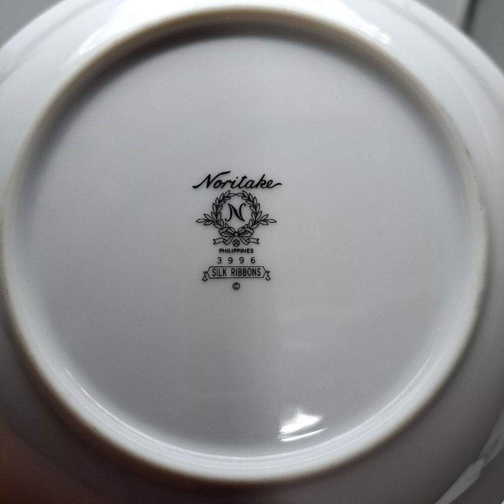2x Noritake Silk Ribbons Soup Bowls - Picture 7 of 8